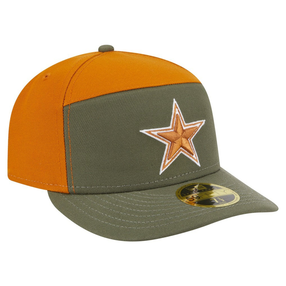 Dallas Cowboys New Era 2-Tone Color Pack Split Panel 59FIFTY Fitted Hat Olive/Brown - NFL