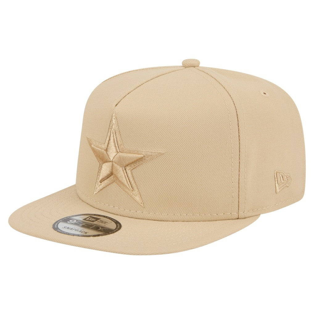 Dallas Cowboys New Era Color Pack A-Frame 9FIFTY Snapback Hat Light Beige - NFL