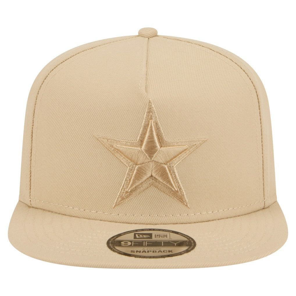 Dallas Cowboys New Era Color Pack A-Frame 9FIFTY Snapback Hat Light Beige - NFL