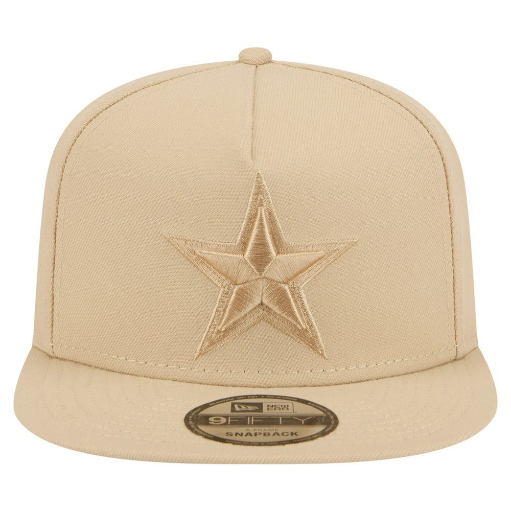 Dallas Cowboys New Era Color Pack A-Frame 9FIFTY Snapback Hat Light Beige - NFL