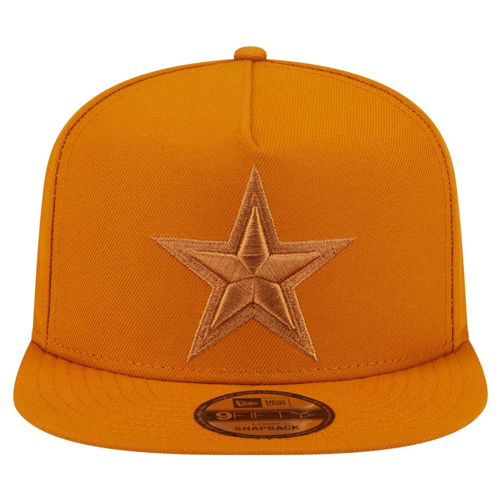Dallas Cowboys New Era Color Pack A-Frame 9FIFTY Snapback Hat Brown - NFL