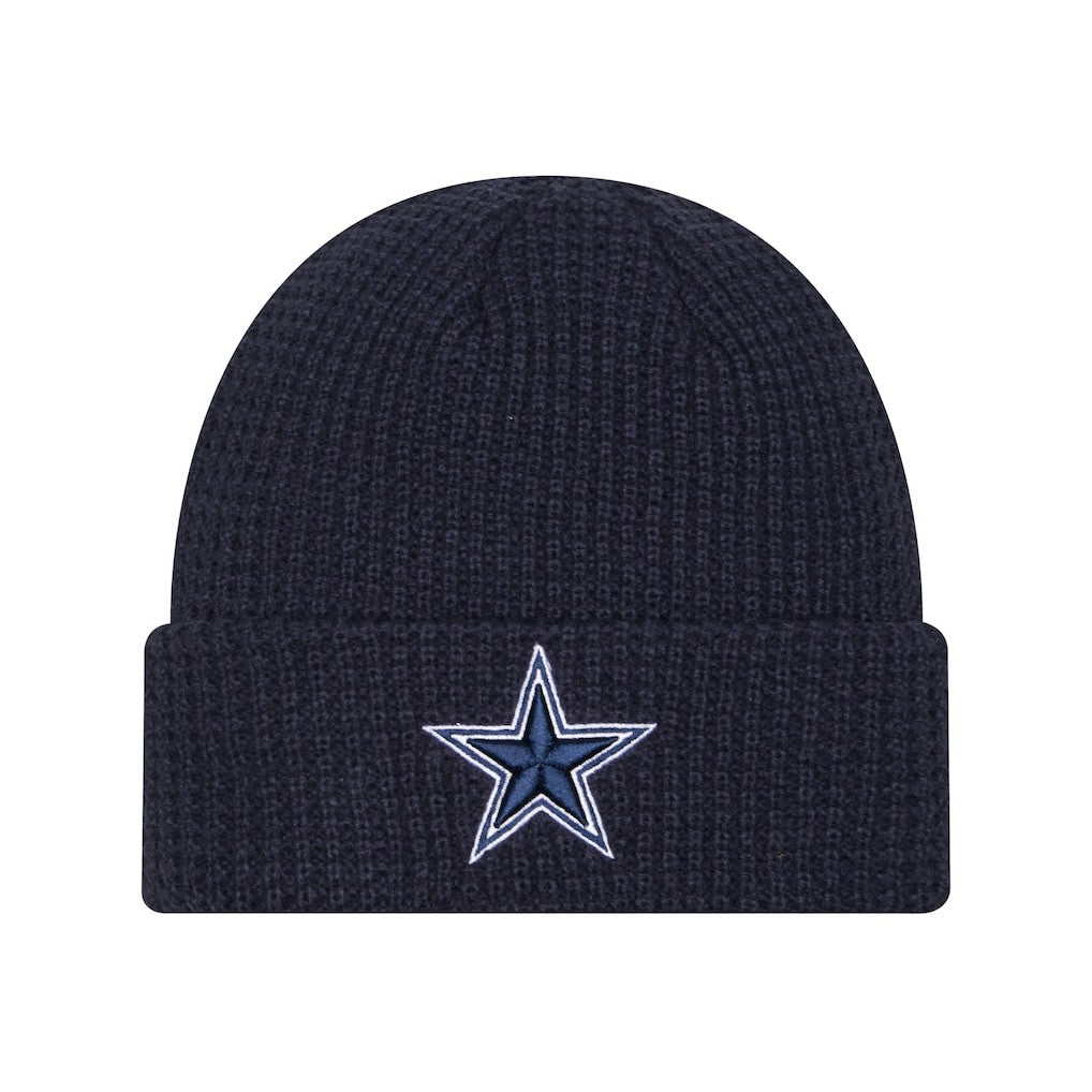 Dallas Cowboys New Era Youth Waffle Cuffed Knit Hat Navy - NFL