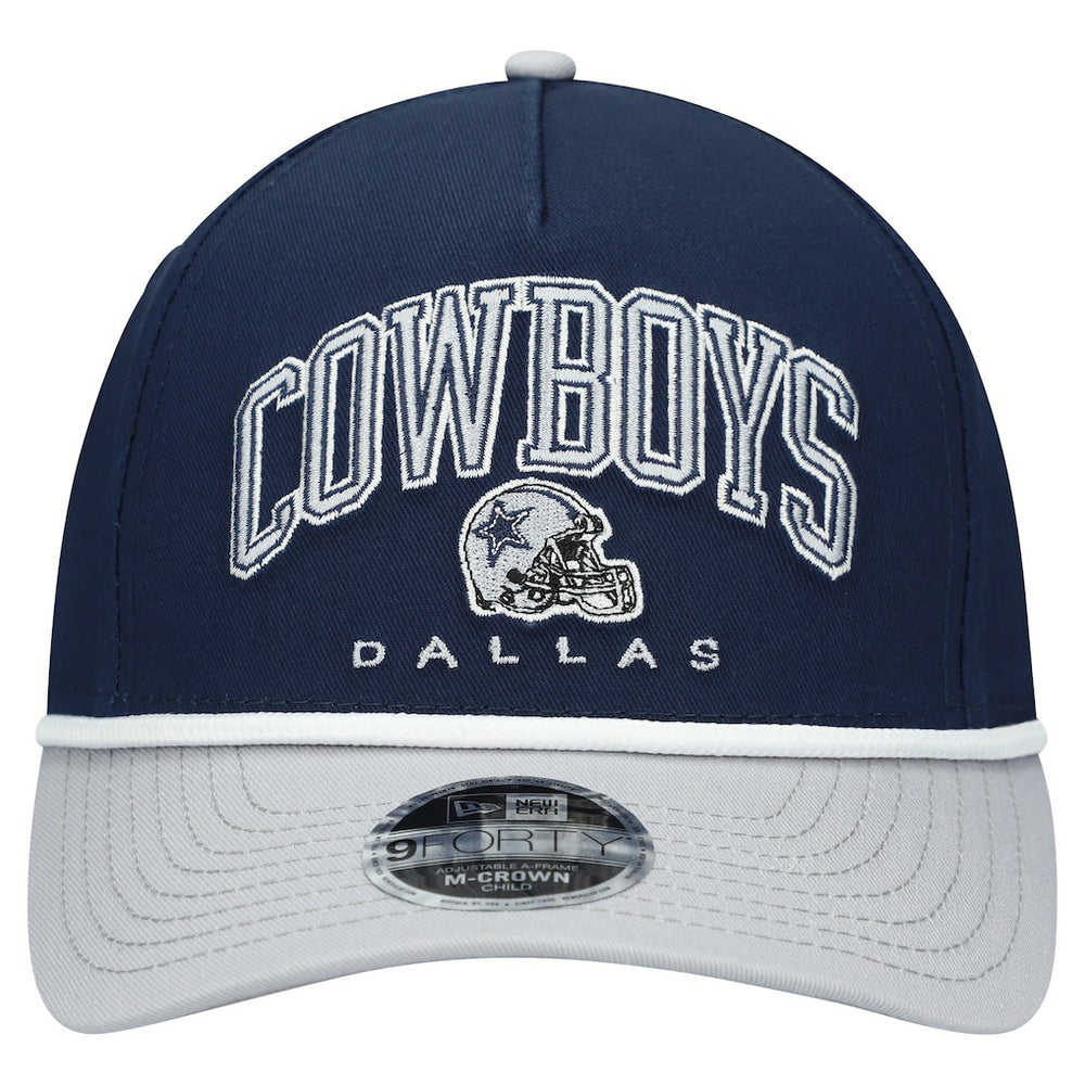 Dallas Cowboys New Era Preschool Arch 9FORTY M-Crown A-Frame COOLERA Adjustable Hat Navy/Gray - NFL