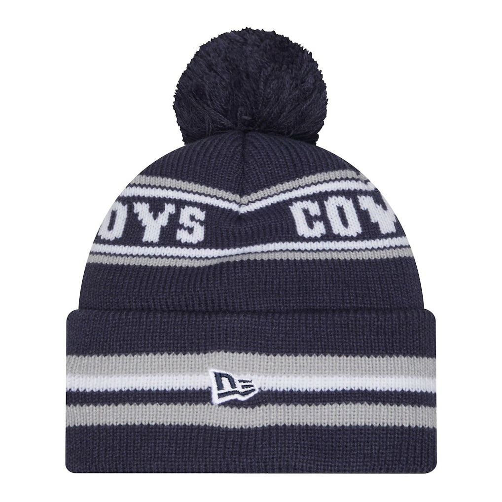 Dallas Cowboys New Era Pre-School Classic Cuffed Knit Hat with Pom Navy - NFL