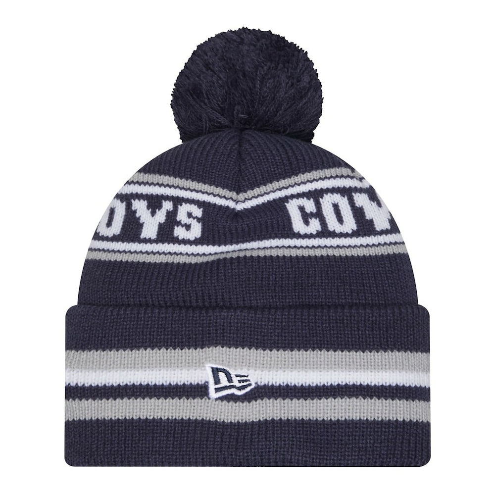 Dallas Cowboys New Era Pre-School Classic Cuffed Knit Hat with Pom Navy - NFL