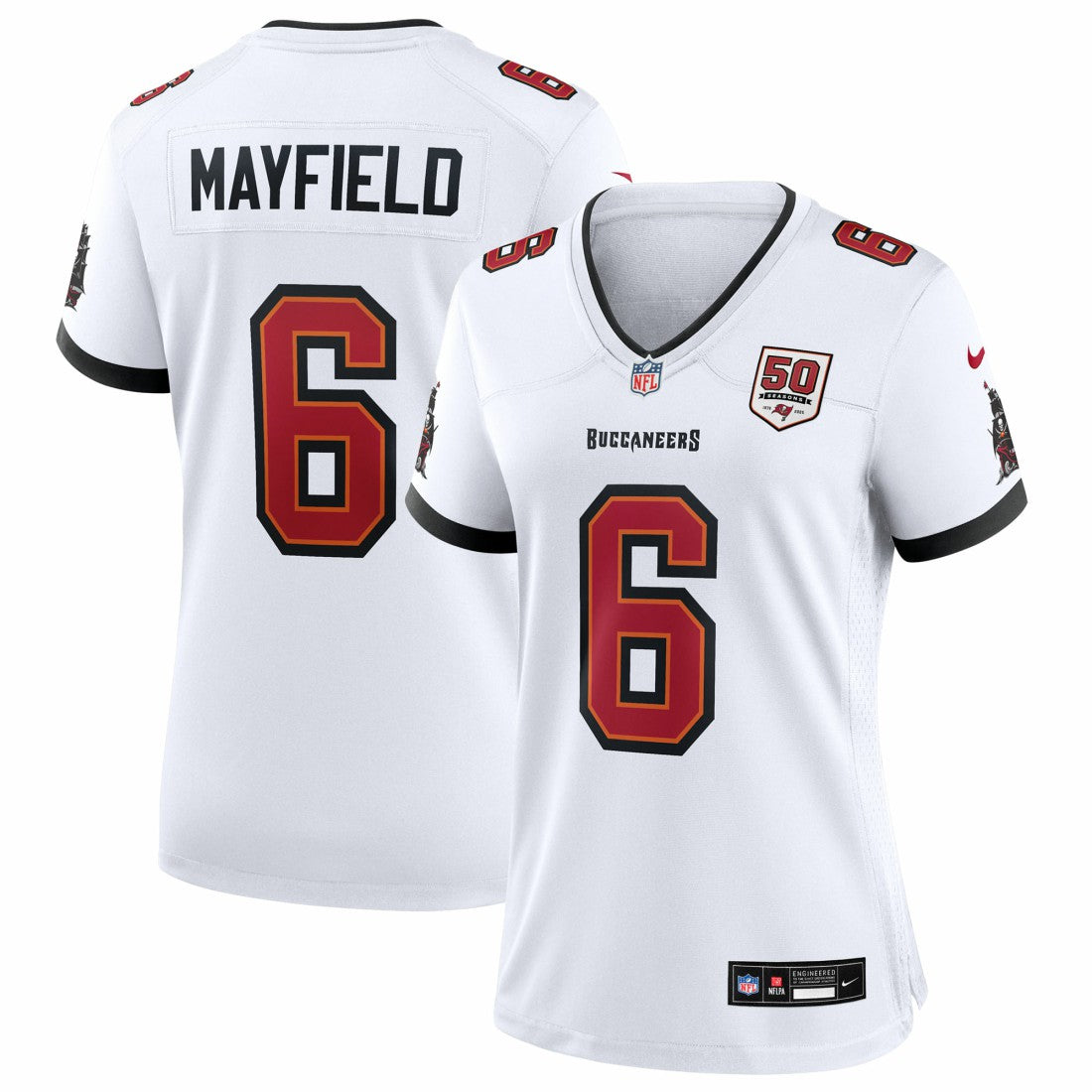 Baker Mayfield Tampa Bay Buccaneers Women's 50th Season White Game Jersey White - Nike