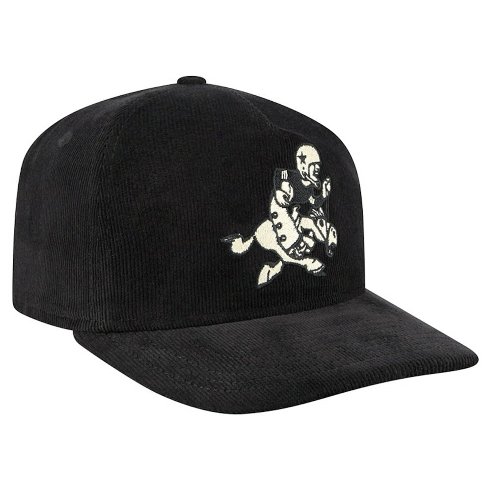 Dallas Cowboys New Era Retro Joe Nostalgic Corduroy Golfer Adjustable Hat Black - NFL