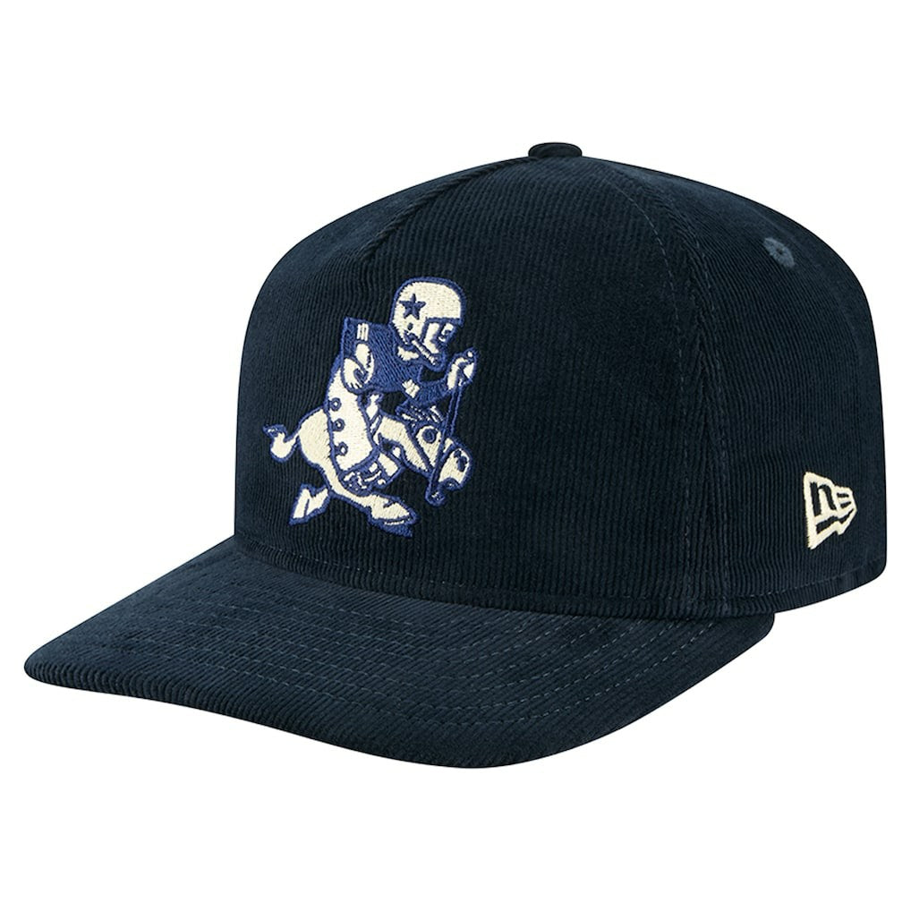Dallas Cowboys New Era Retro Joe Nostalgic Corduroy Golfer Adjustable Hat Navy - NFL