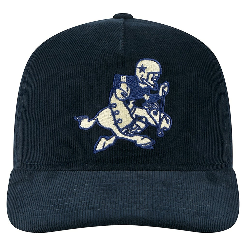 Dallas Cowboys New Era Retro Joe Nostalgic Corduroy Golfer Adjustable Hat Navy - NFL