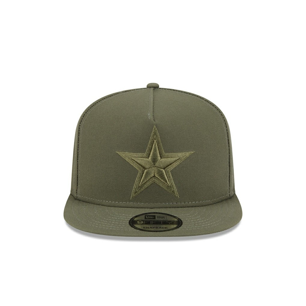 Dallas Cowboys New Era Youth Color Pack A-Frame 9FIFTY Olive - NFL