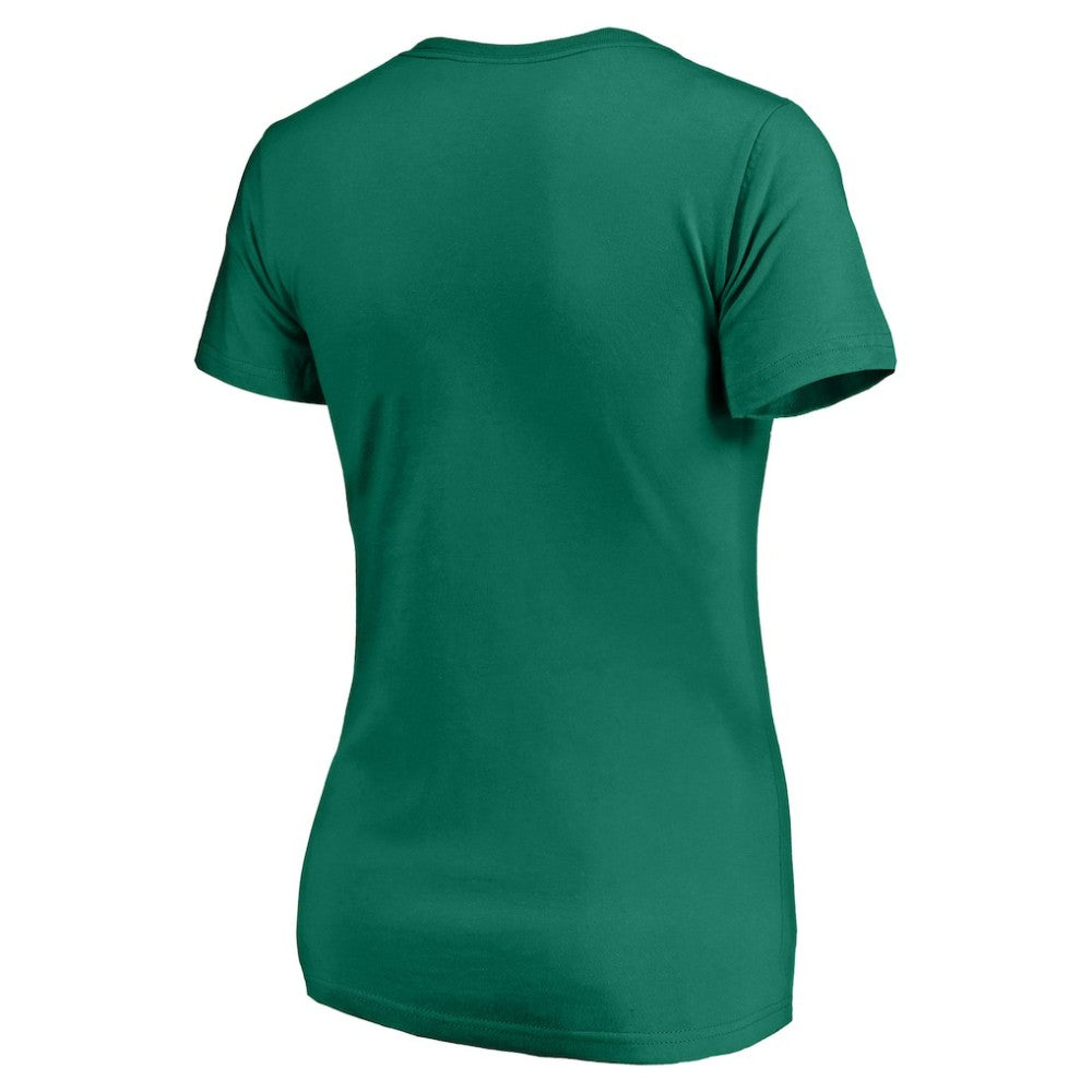 Los Angeles Dodgers Profile Women's Plus Size Celtic V-Neck T-Shirt Clearance