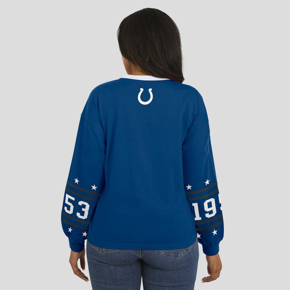 Indianapolis Colts WEAR by Erin Andrews Women's Sport Long-Sleeve T-Shirt Royal - NFL