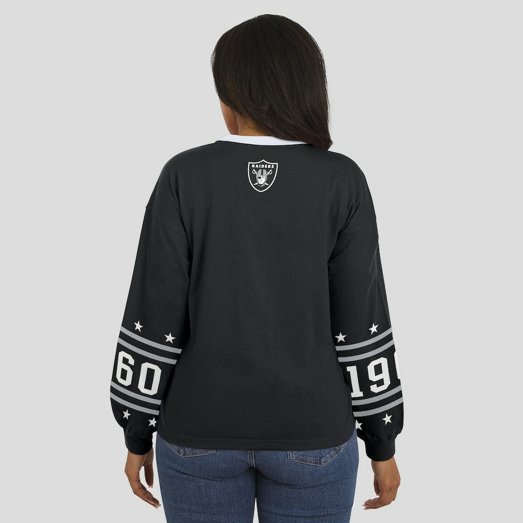 Las Vegas Raiders WEAR by Erin Andrews Women's Sport Long-Sleeve T-Shirt Black - NFL