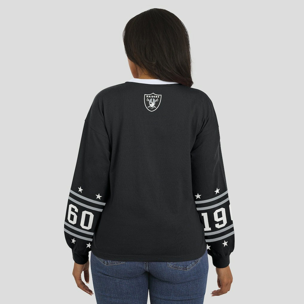 Las Vegas Raiders WEAR by Erin Andrews Women's Sport Long-Sleeve T-Shirt Black - NFL