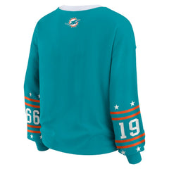 Miami Dolphins WEAR by Erin Andrews Women's Sport Long-Sleeve T-Shirt Aqua - NFL