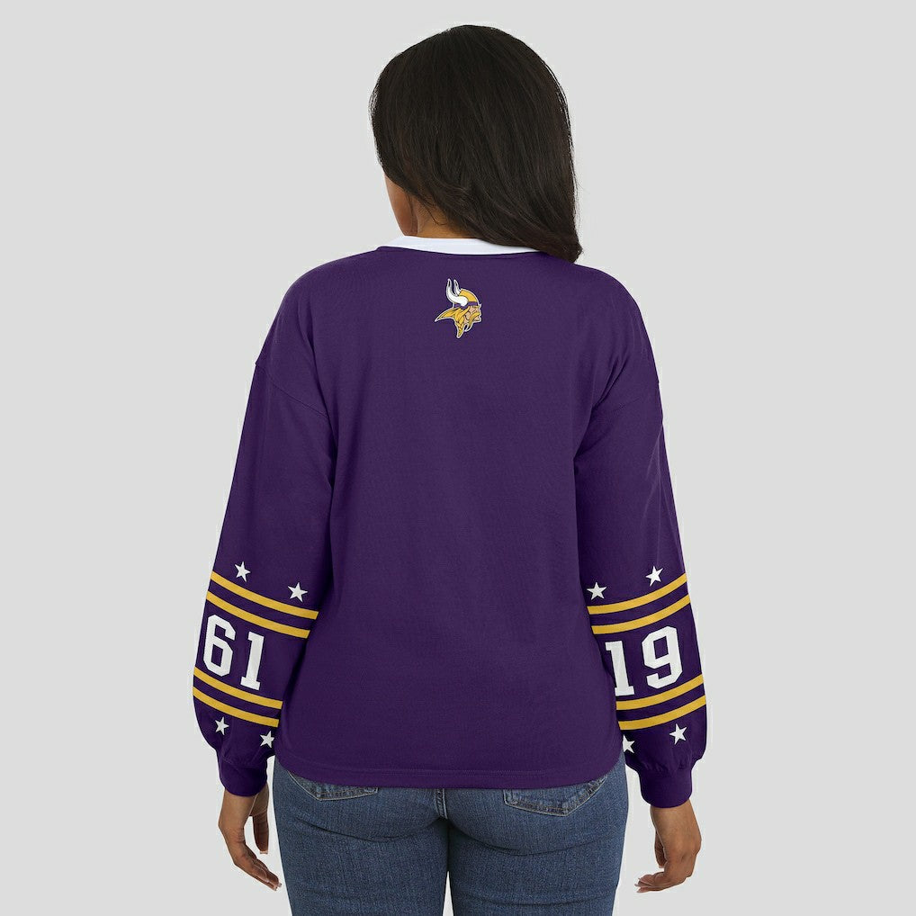 Minnesota Vikings WEAR by Erin Andrews Women's Sport Long-Sleeve T-Shirt Purple - NFL