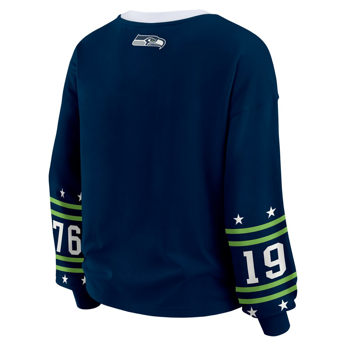 Seattle Seahawks WEAR by Erin Andrews Women's Sport Long-Sleeve T-Shirt College Navy - NFL