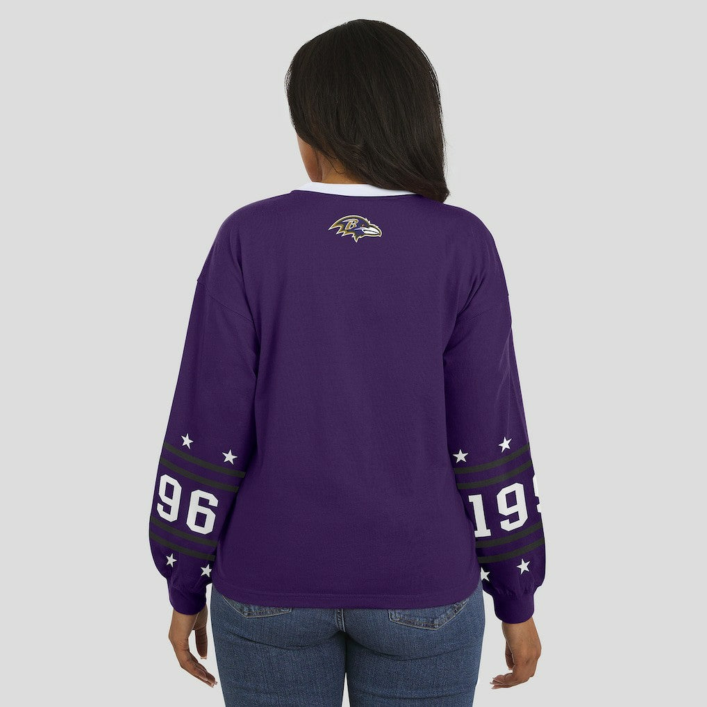 Baltimore Ravens WEAR by Erin Andrews Women's Sport Long-Sleeve T-Shirt Purple - NFL