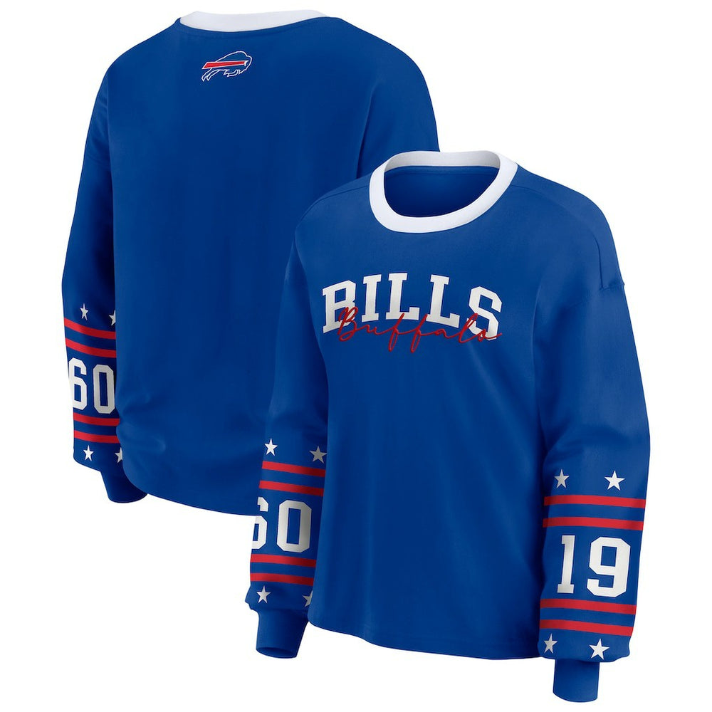 Buffalo Bills WEAR by Erin Andrews Women's Sport Long-Sleeve T-Shirt Royal - NFL