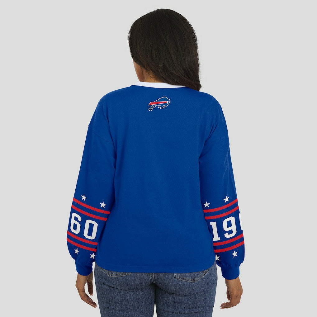 Buffalo Bills WEAR by Erin Andrews Women's Sport Long-Sleeve T-Shirt Royal - NFL