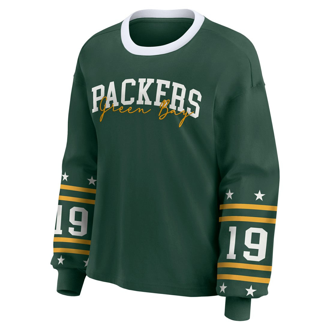 Green Bay Packers WEAR by Erin Andrews Women's Plus Size Sport Long-Sleeve T-Shirt Green - NFL