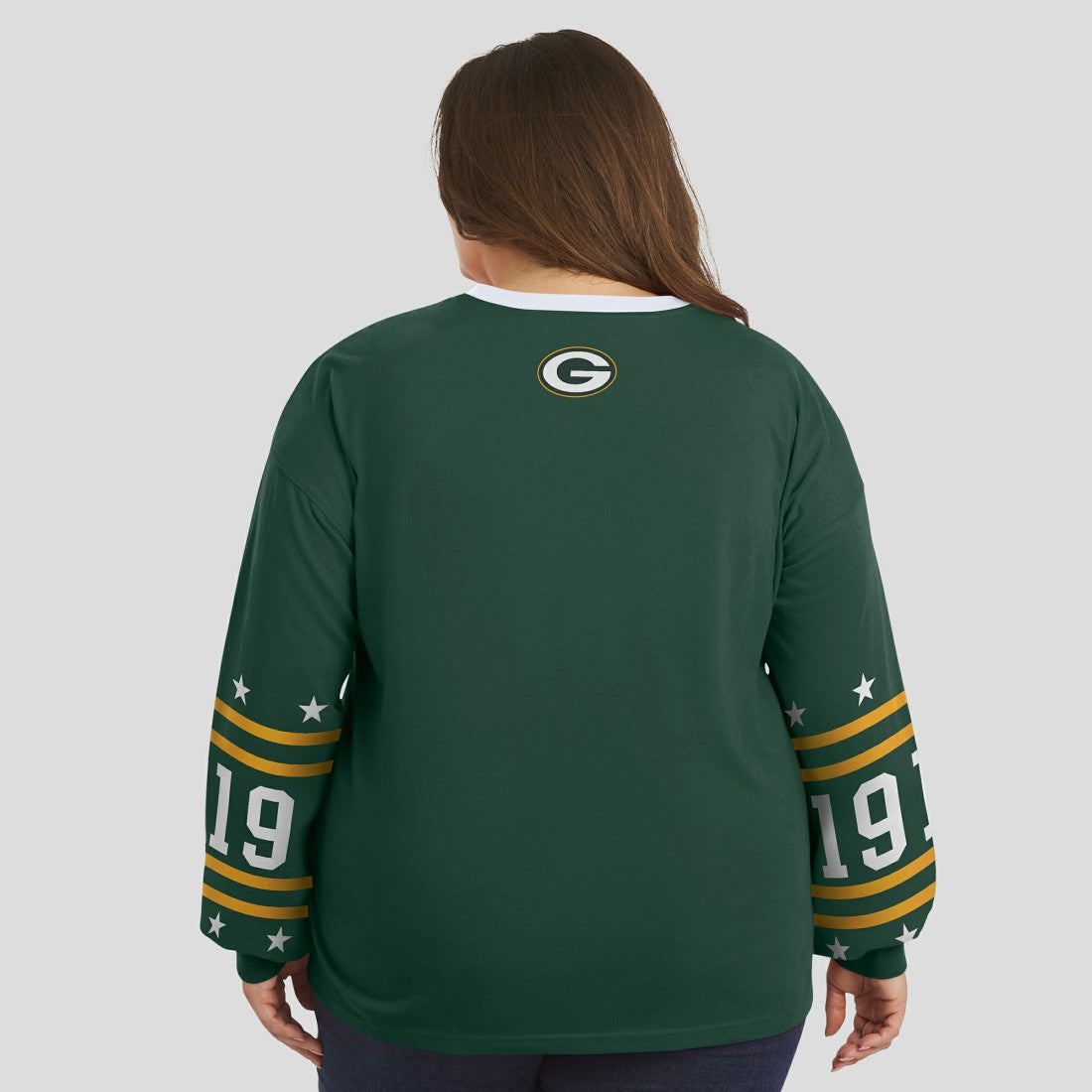 Green Bay Packers WEAR by Erin Andrews Women's Plus Size Sport Long-Sleeve T-Shirt Green - NFL