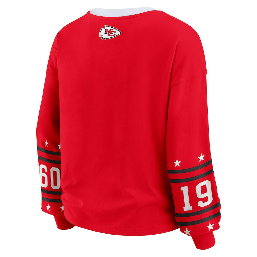 Kansas City Chiefs WEAR by Erin Andrews Women's Plus Size Sport Long-Sleeve T-Shirt Red - NFL