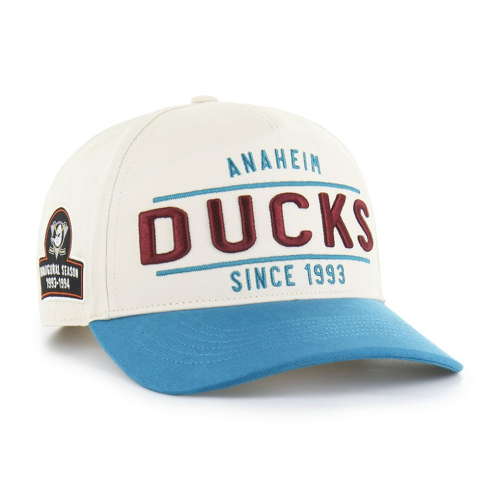 Anaheim Ducks - '47 Expansion Debut Two-Tone Hitch Adjustable Hat Cream/Teal