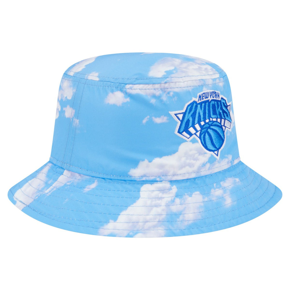 New Era - New York Knicks Summer Sun and Storm Reversible Bucket Hat - Black/Light Blue