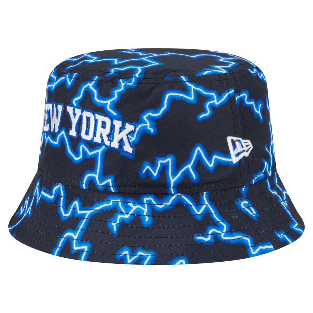 New Era - New York Knicks Summer Sun and Storm Reversible Bucket Hat - Black/Light Blue