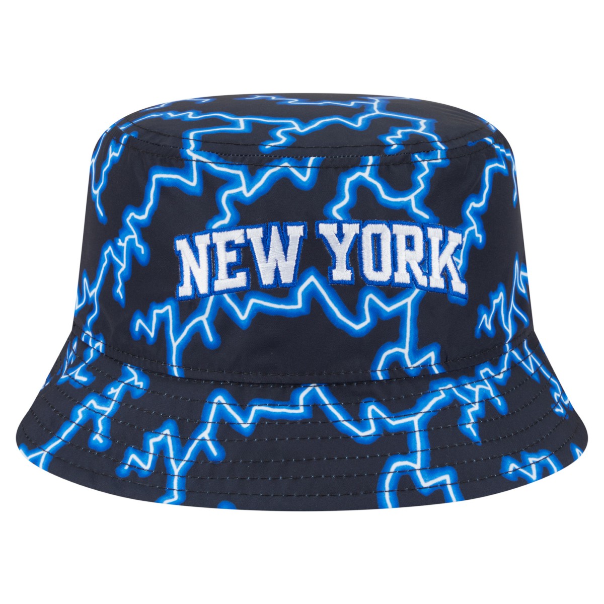 New Era - New York Knicks Summer Sun and Storm Reversible Bucket Hat - Black/Light Blue