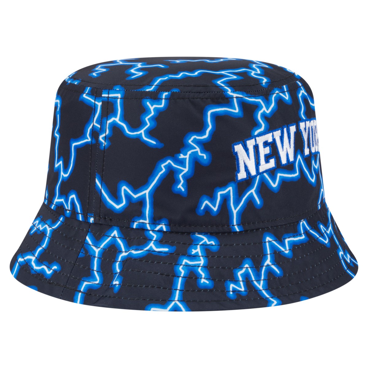 New Era - New York Knicks Summer Sun and Storm Reversible Bucket Hat - Black/Light Blue