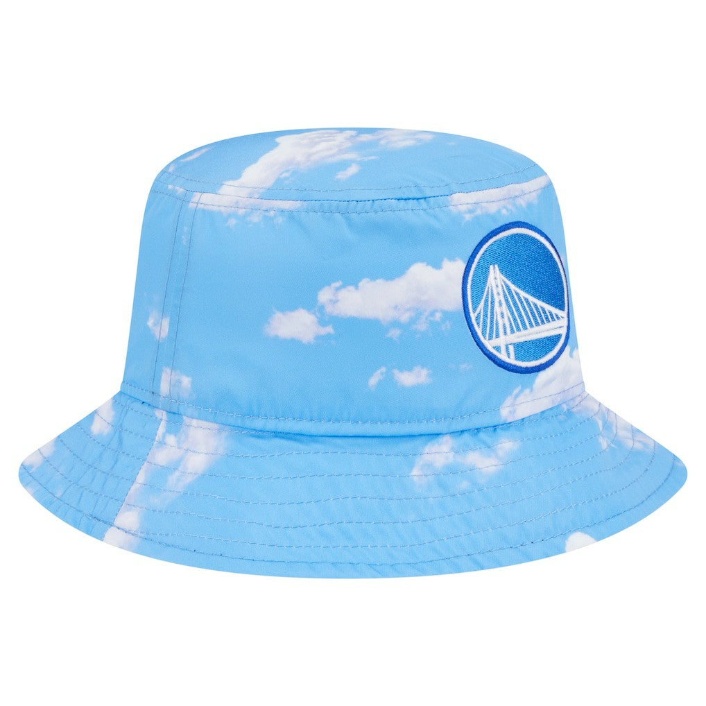 New Era - Golden State Warriors Summer Sun and Storm Reversible Bucket Hat - Black/Light Blue