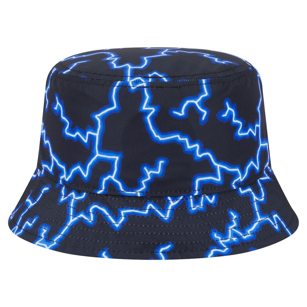 New Era - Golden State Warriors Summer Sun and Storm Reversible Bucket Hat - Black/Light Blue