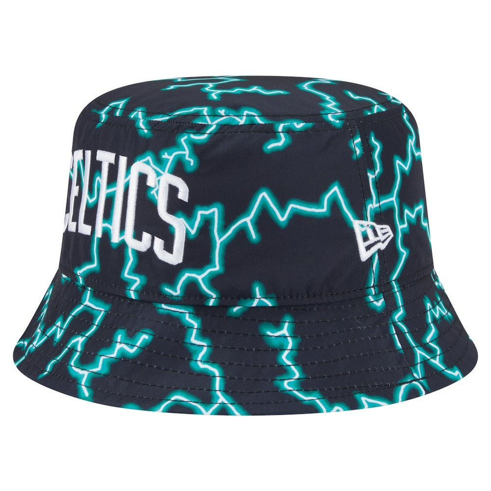 New Era - Boston Celtics Summer Sun and Storm Reversible Bucket Hat - Black/Light Blue