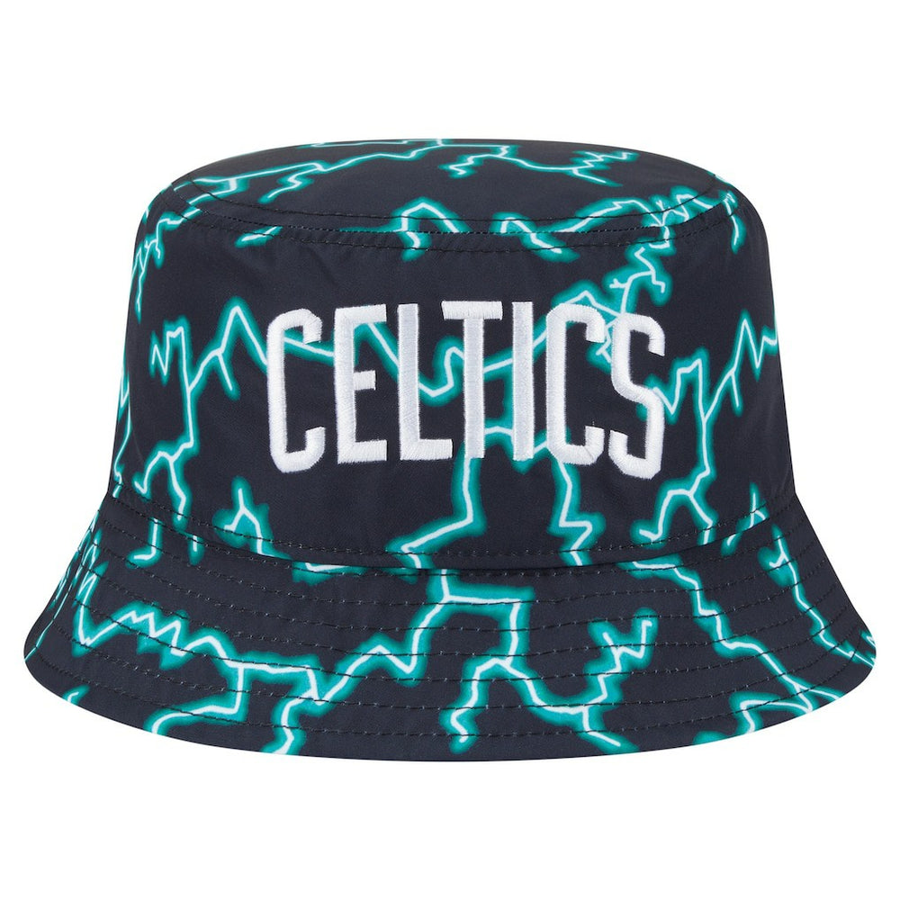 New Era - Boston Celtics Summer Sun and Storm Reversible Bucket Hat - Black/Light Blue