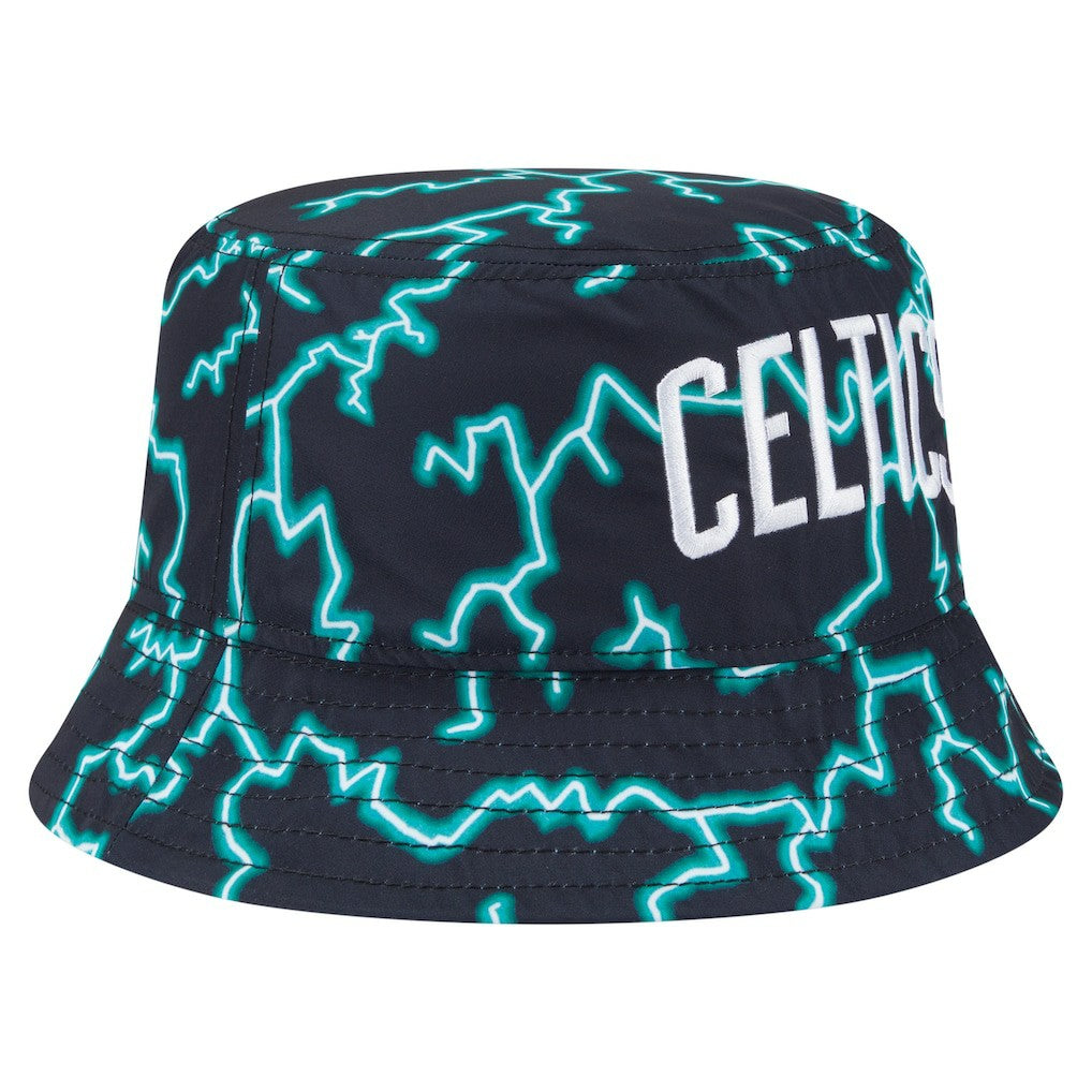 New Era - Boston Celtics Summer Sun and Storm Reversible Bucket Hat - Black/Light Blue