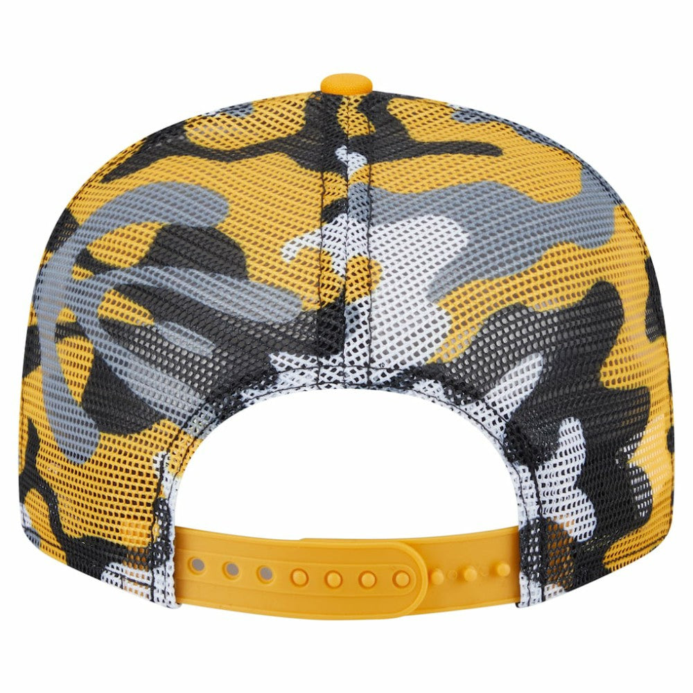 Boston Bruins New Era Camo Meshback 9FIFTY Snapback Hat Black/Gold