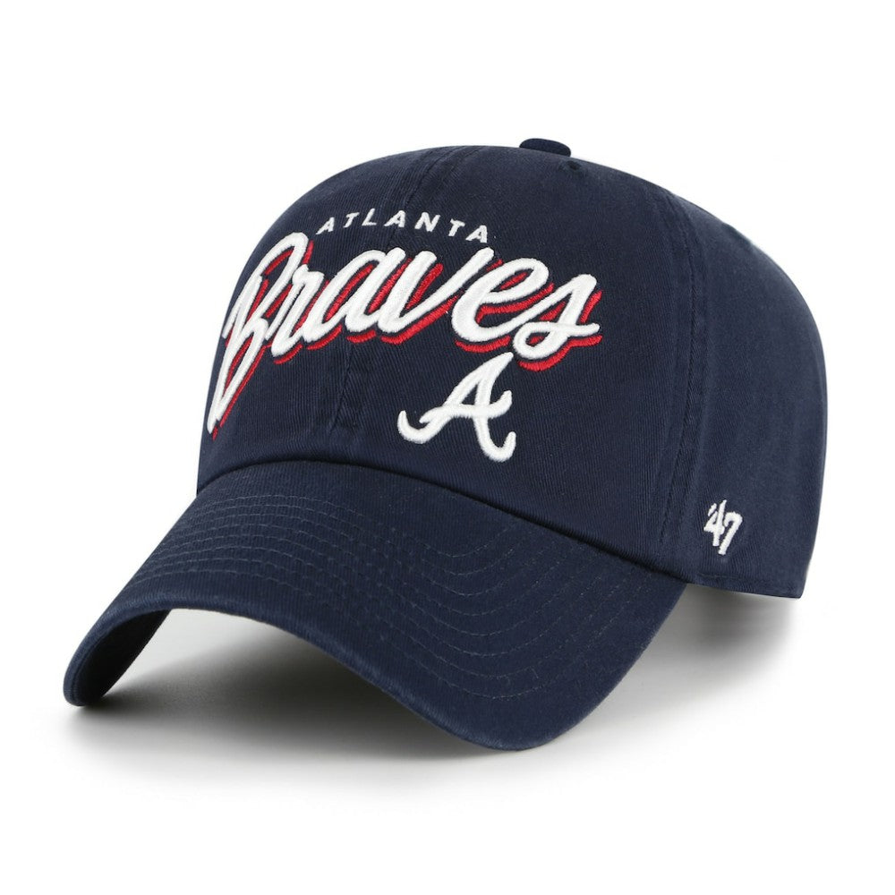 Atlanta Braves '47 Women's Ariana Clean Up Adjustable Hat On Sale