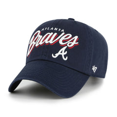 Atlanta Braves '47 Women's Ariana Clean Up Adjustable Hat On Sale