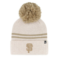 San Francisco Giants '47 Women's Latte Cuffed Knit Hat with Pom Clearance