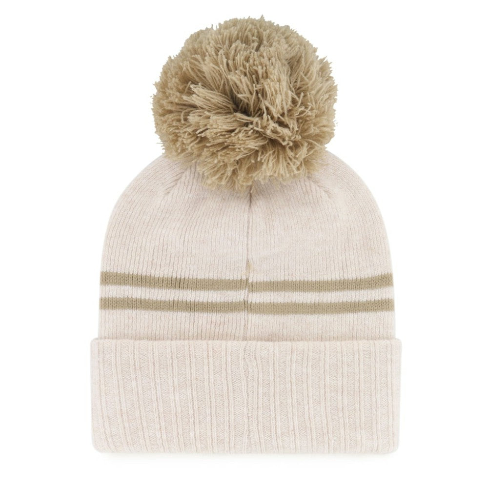 Atlanta Braves '47 Women's Latte Cuffed Knit Hat with Pom Lifestyle