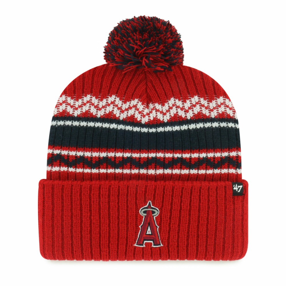 Los Angeles Angels '47 Youth Polar Vortex Cuffed Knit Hat with Pom Near Me