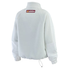 Washington Commanders WEAR by Erin Andrews Women's Polar Fleece Half-Zip Jacket White - NFL
