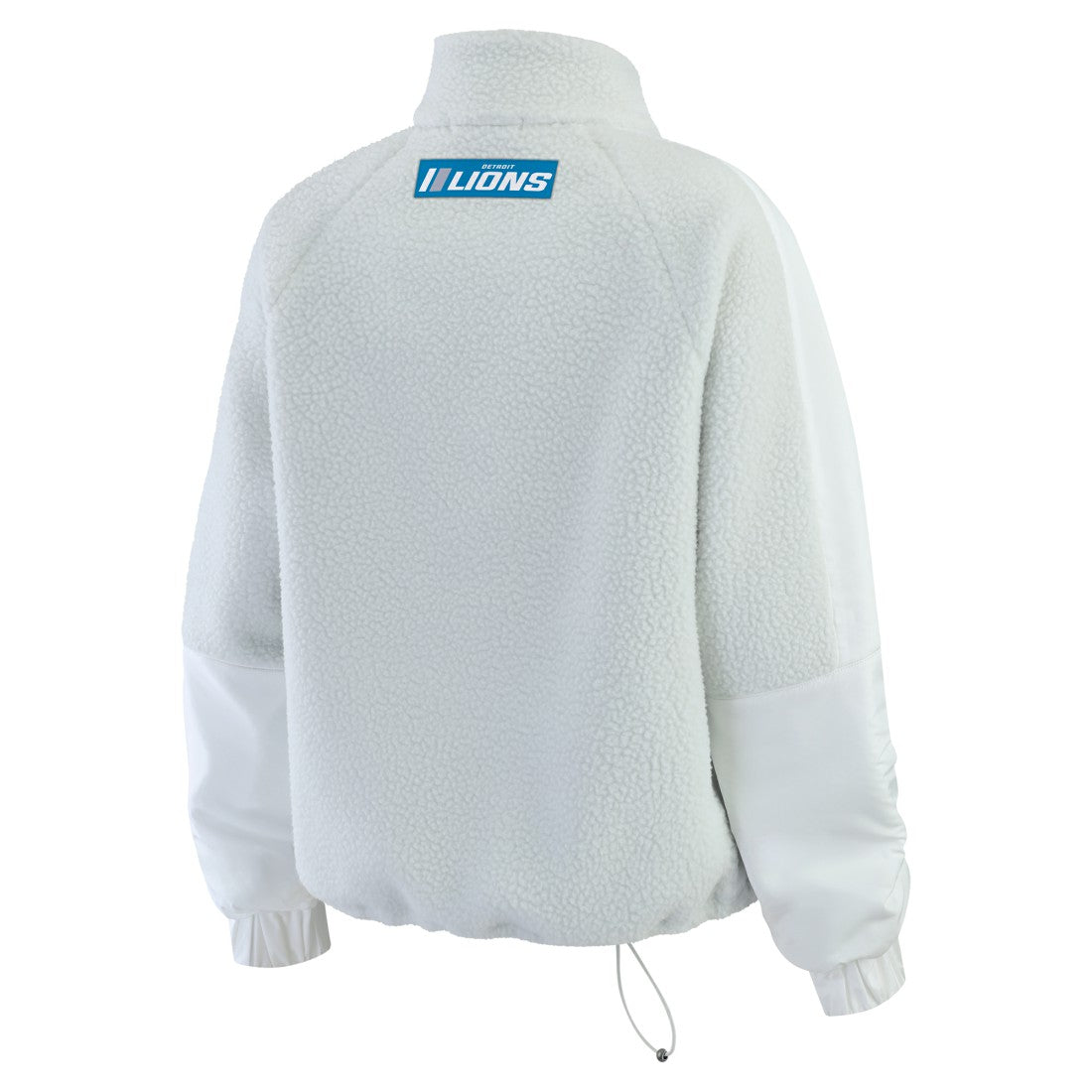 Detroit Lions WEAR by Erin Andrews Women's Polar Fleece Half-Zip Jacket White - NFL