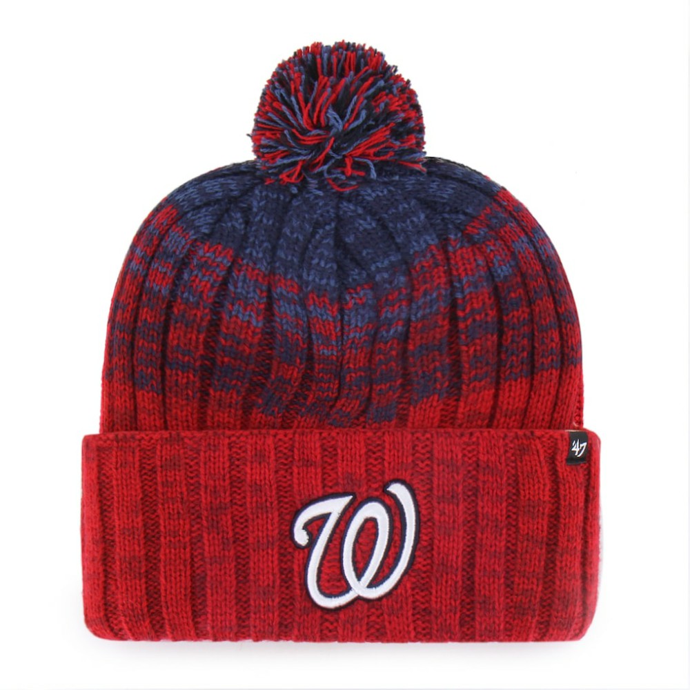 Washington Nationals '47 Cascade Cuffed Knit Hat with Pom for sale