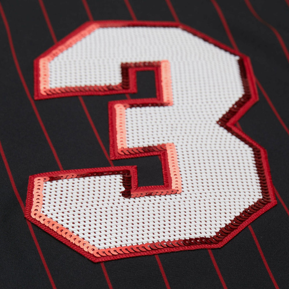 Mitchell & Ness - Dwyane Wade Miami Heat x DANNIJO Women's Cropped Football Fashion Jersey - Black