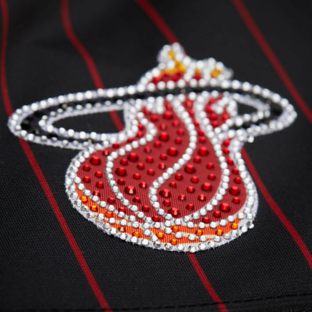 Mitchell & Ness - Dwyane Wade Miami Heat x DANNIJO Women's Cropped Football Fashion Jersey - Black