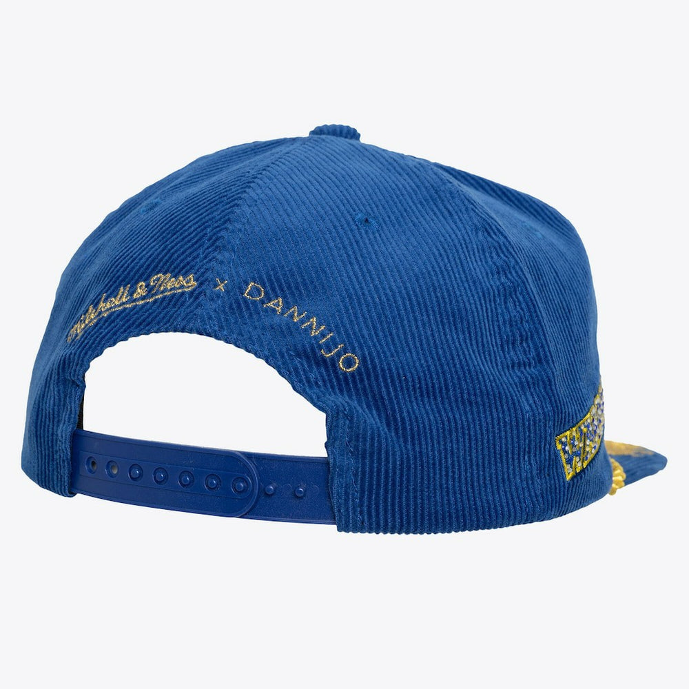 Mitchell & Ness - Golden State Warriors x DANNIJO Women's Deadstock Cord Snapback Hat - Royal