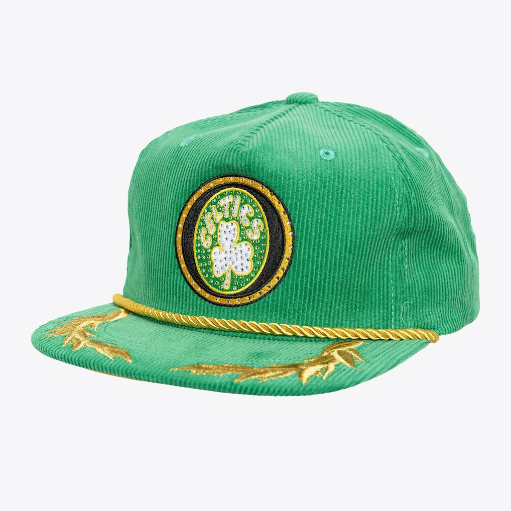 Mitchell & Ness - Boston Celtics x DANNIJO Women's Deadstock Cord Snapback Hat - Kelly Green